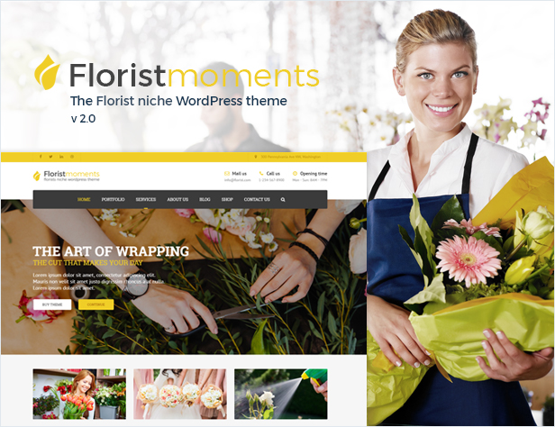 Florist - Florist & Landscaping WP Theme - 1
