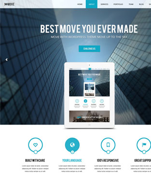 Move - Responsive OnePage Parallax WordPress Theme