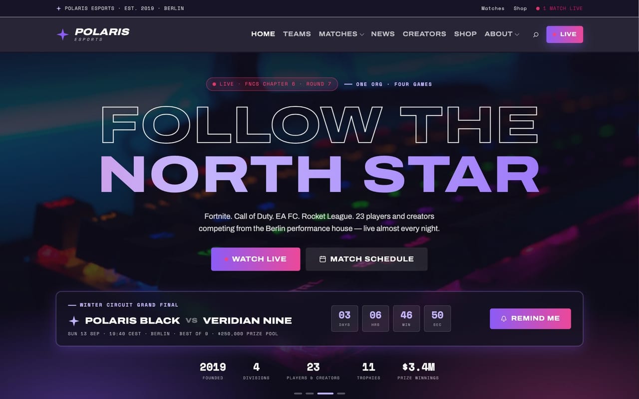 SportPulse theme preview