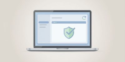 Illustration showing website security and update protection, highlighting why regular website updates matter for businesses.