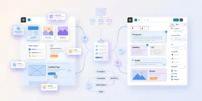 Elementor vs Gutenberg business website builder comparison focused on website maintenance and structure